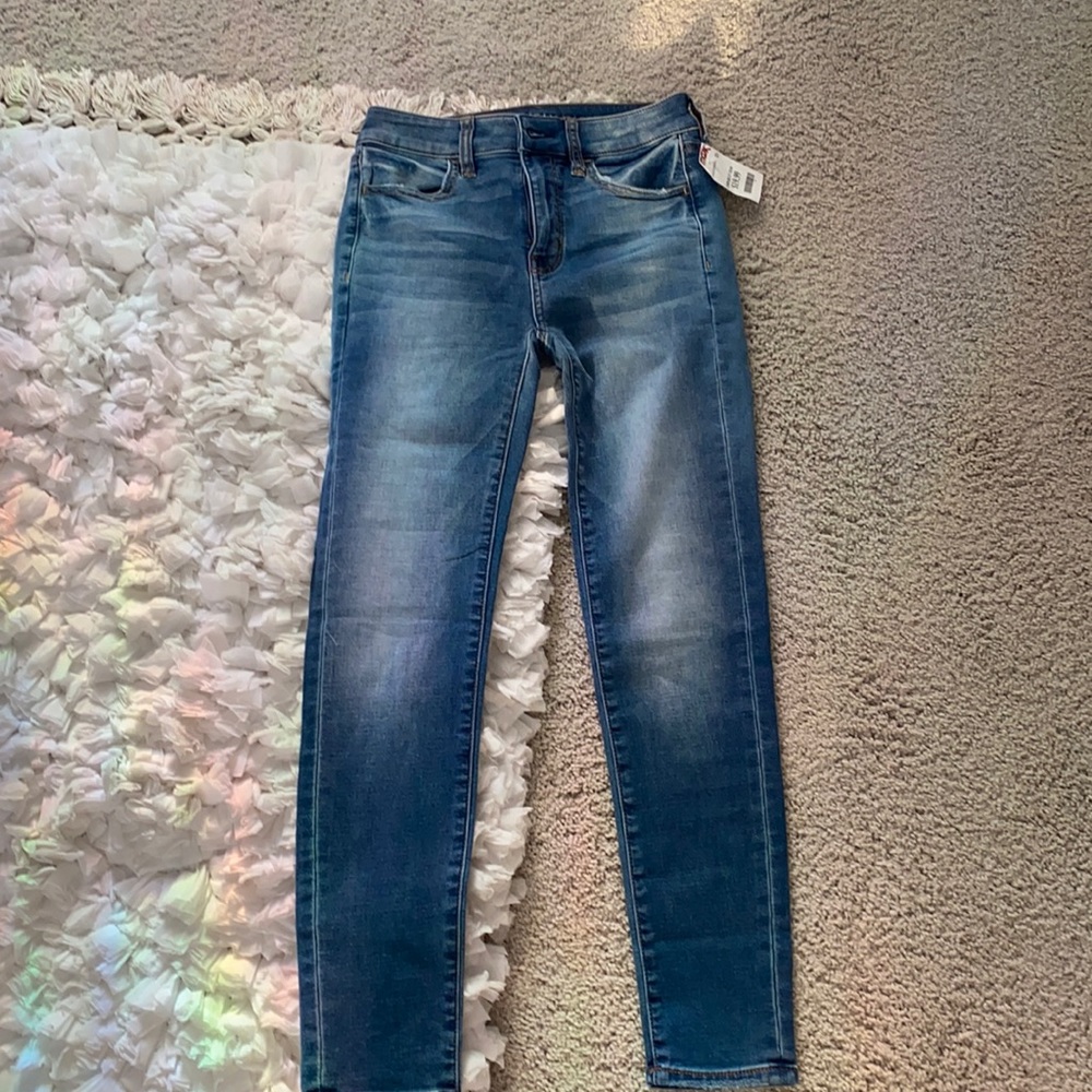 American eagle hi rise jegging crop super stretch